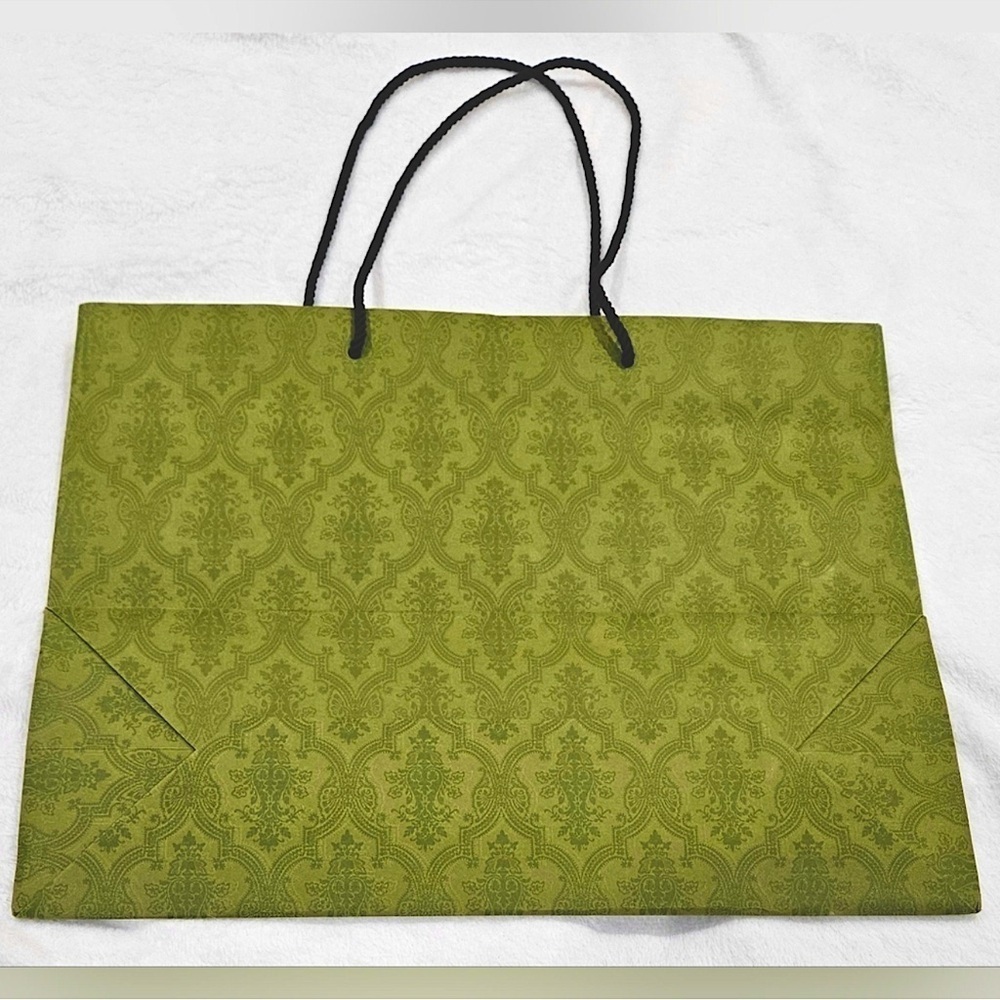 Authentic GUCCI Large Shopping Gift Bag Green